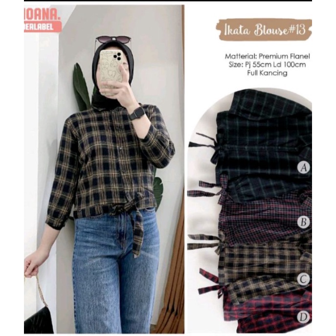 (NEW) BAJU BLOUSE WANITA FASHION MUSLIM // IKATA BLOUSE#18#20  BY MOANA-#13 (C)
