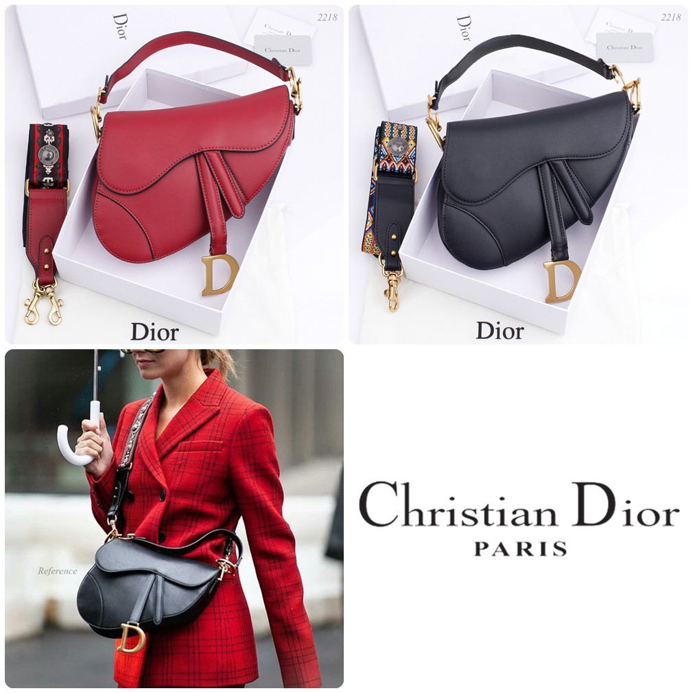 Saddle Bag Dark Denim Blue Shiny Goatskin Bags Women S Fashion Dior