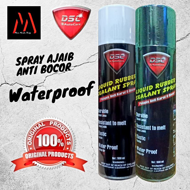 Spray Ajaib Anti Bocor Semprot / DSC Liquid Rubber Sealant Spray / Penambal Bocor Genteng Dinding Pipa