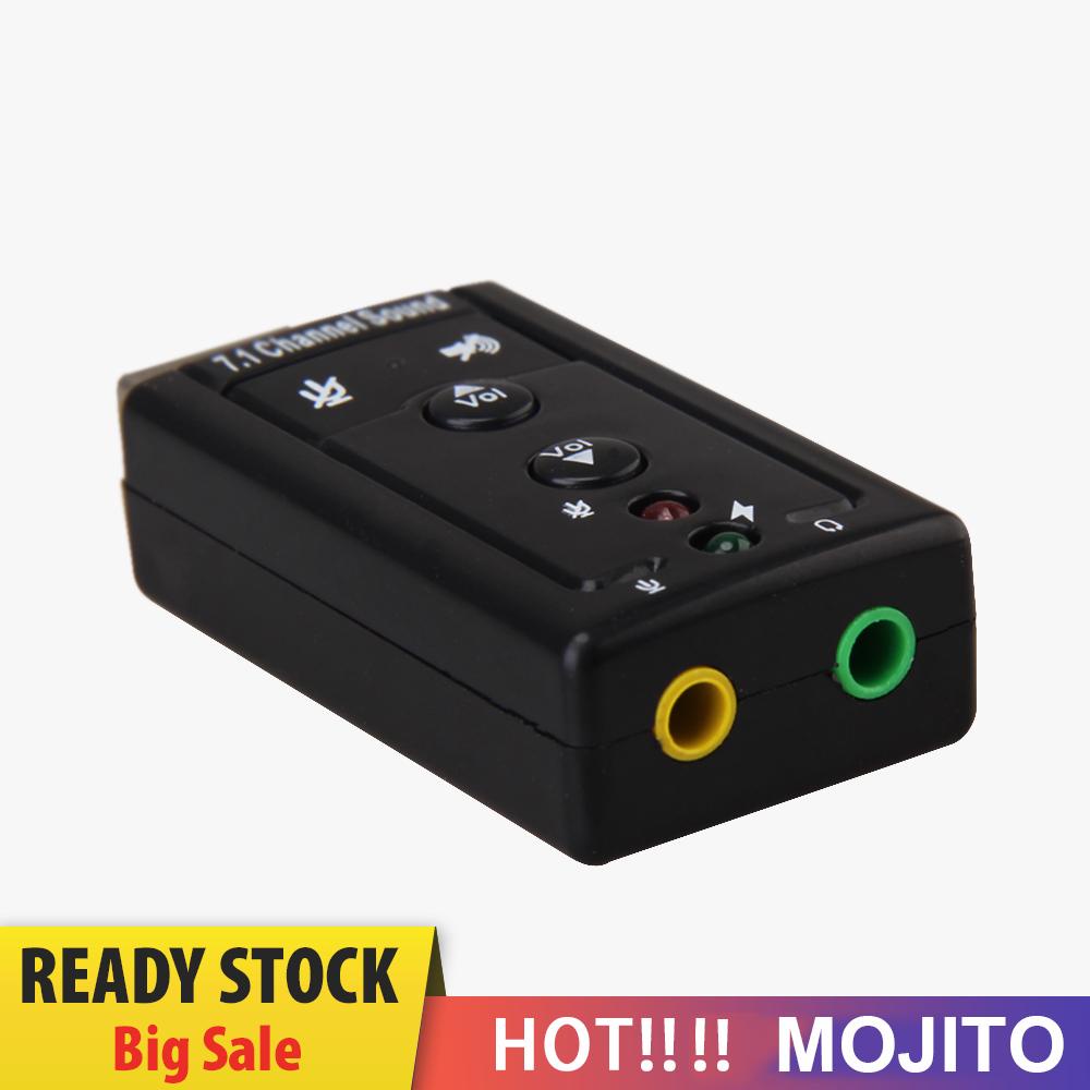 MOJITO USB External 7.1 Channel CH Virtual Audio Sound Card Adapter PC