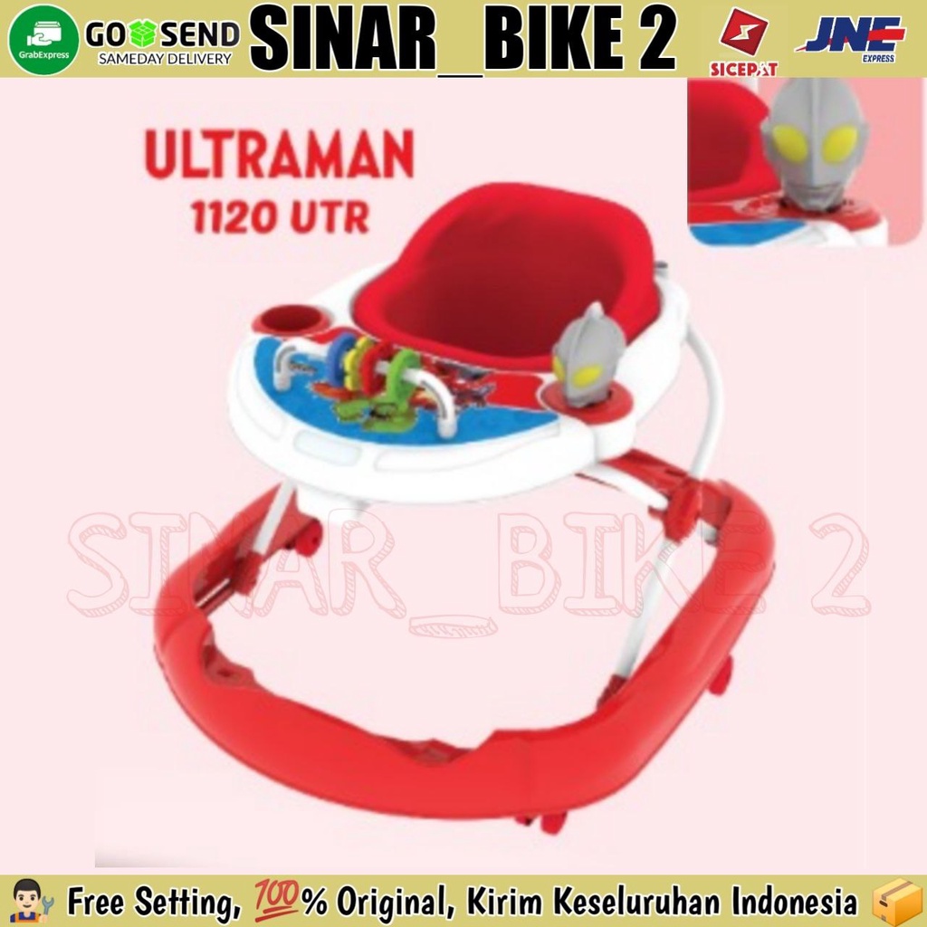 Baby Walker NAKAMI DOLL Karakter Kartun Musik dan Lampu LED