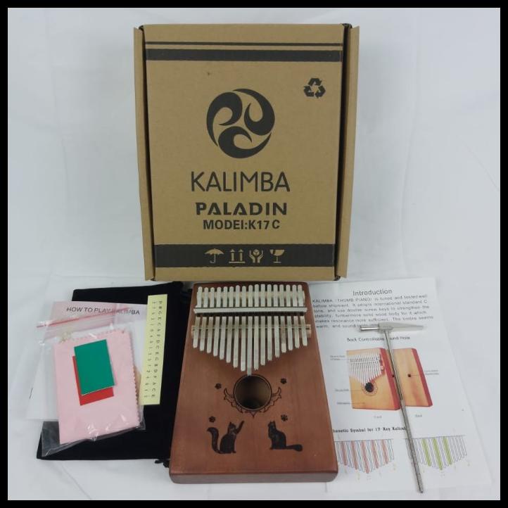 Kalimba Winly K17 -Kalimba Inlude Sofcase Pelindung-Kalimba Paladin