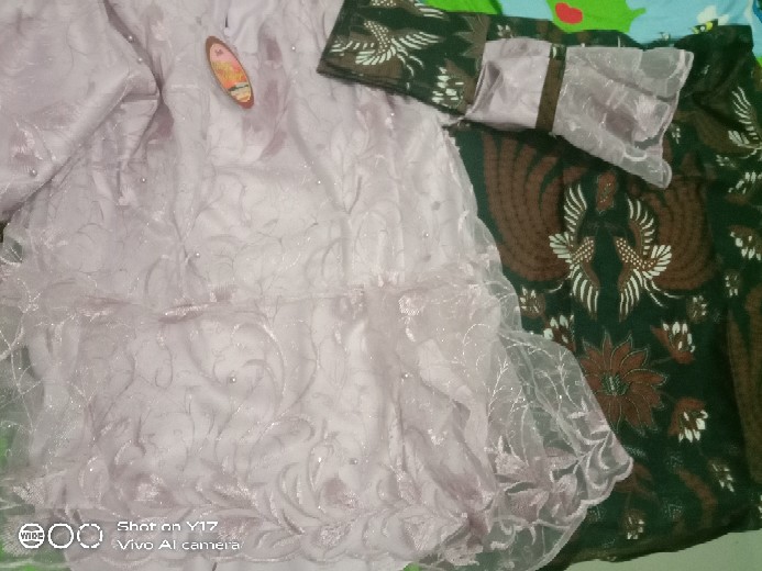 Batik Couple Kebaya Set Kemeja Pria Lengan Pendek || Batiksp