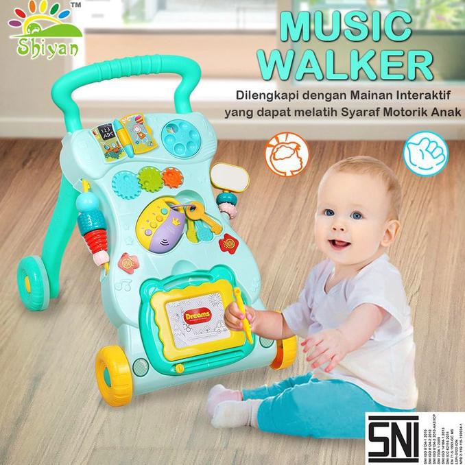 Baby Walker 2 In 1 Biru Yourstoredaily