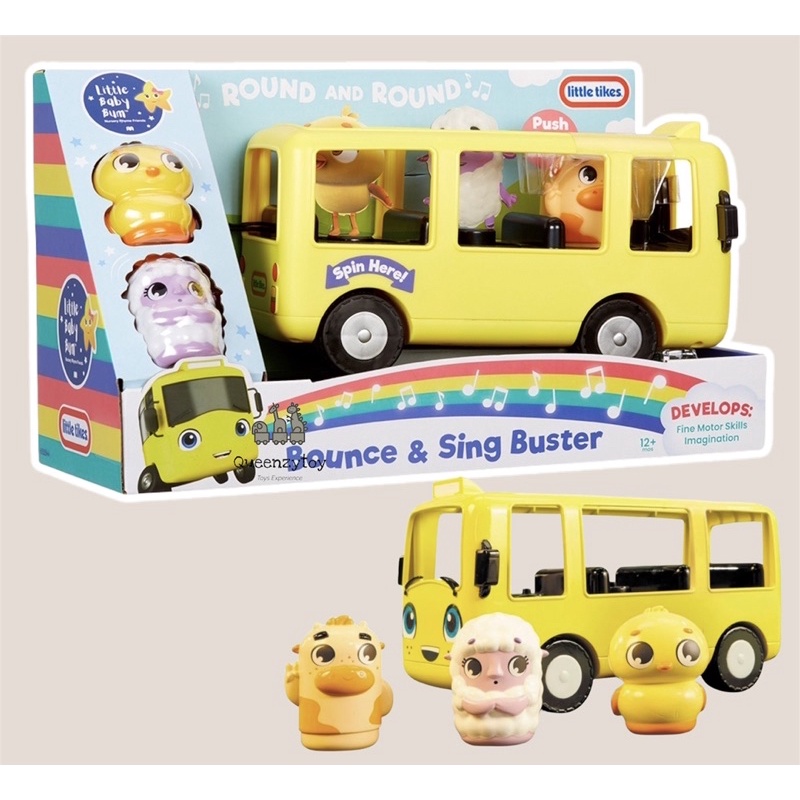 little tikes little baby bum bouncer & sing buster mainan mobilan anak best seller original