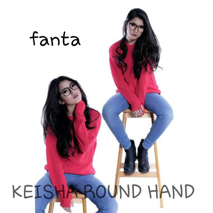 Sweater Bolong Rajut Grosir - Keisha Roundhand Jempol Best Quality