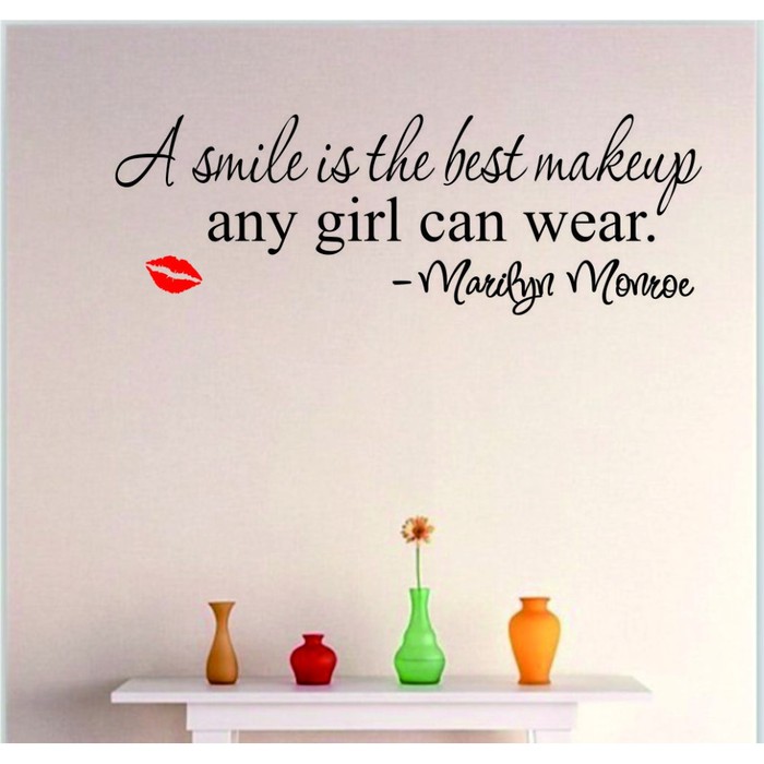 Wall Decal - Stiker Dinding MARILYN MONROE Quote