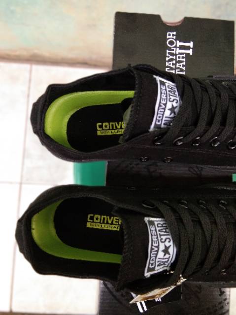 SEPATU SEKOLAH CONVERSE FLASH FULL BLACK PREMIUM MURAH