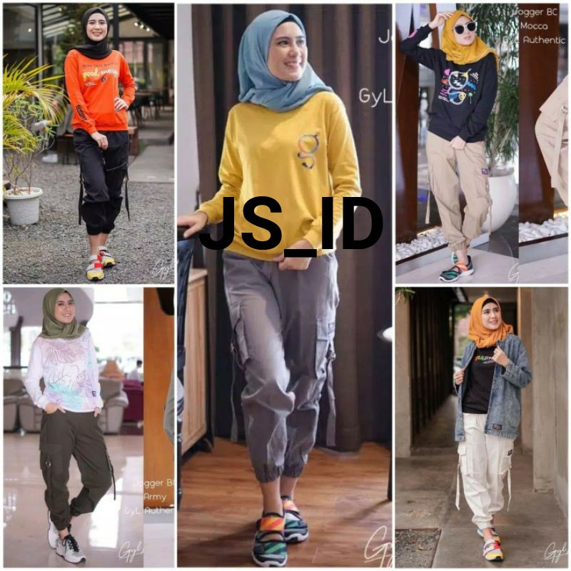 CELANA JOGGER CARGO PANTS /CARGO KANTONG SAMPING/ CARGO AMERICAN DRIL/CELANA WANITA MURAH