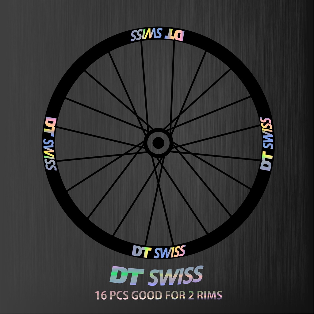 Sticker Cutting RIMS  DT SWISS Stiker Sepeda MTB ukuran 20" , 26" 27.5 "