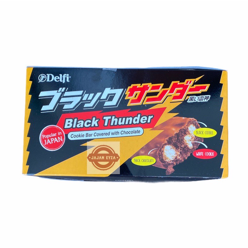 

2Xbtygneal Sakha Snack ) Delfi Black Thunder Yuraku Cokelat - 1 Box Isi 24Pcs