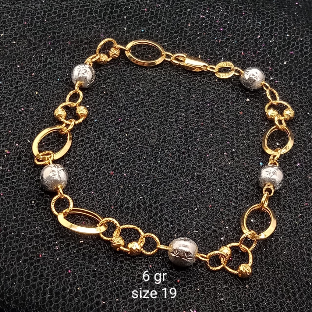 Gelang Emas 17K - 6 gr Kadar 750 - 697