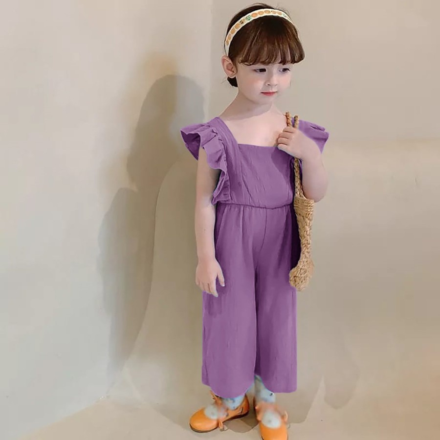 Jumpsuit Anak Korean Style / Jumpsuit Bahan Premium Shakila Twill Stretch / Jumpsuit Anak 5-8 tahun 