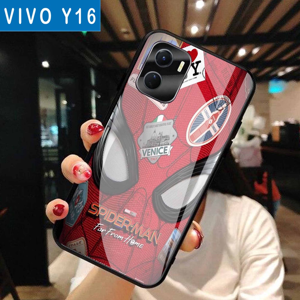 (S20) Case  Glass VIVO Y16 - casing Terbaru handphone - VIVO Y16  - pelindung handphone - VIVO Y16