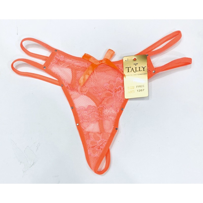 CD | Celana Dalam G-String TALLY 1267 Flower Lace Freesize