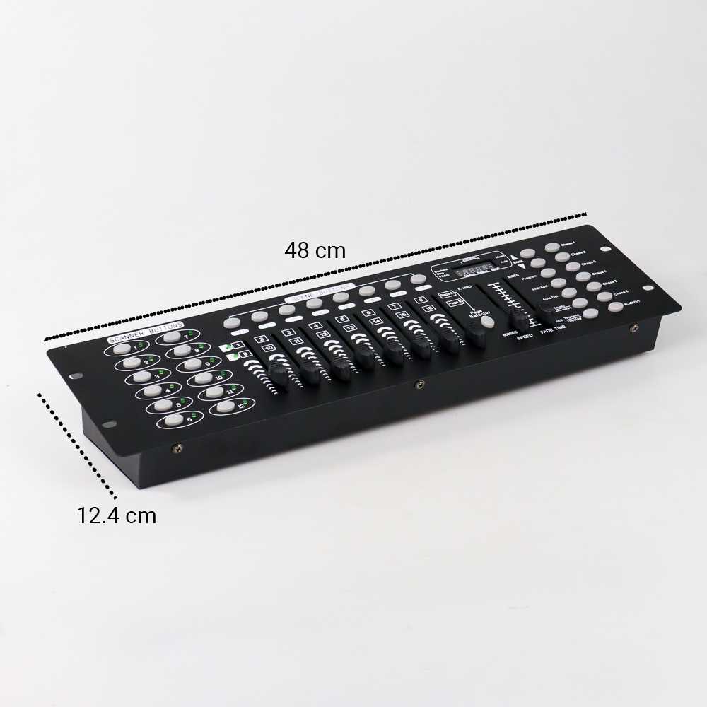 SHEHDS Mixer DMX 512 Controller 192 Channels Professional Terminal Kontrol Lampu disco DMX