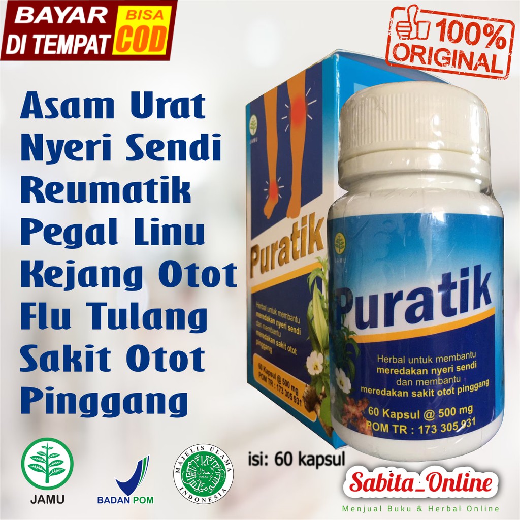 Herbal Asam Urat Dan Reumatik Kapsul Puratik Herbal Insani Shopee Indonesia