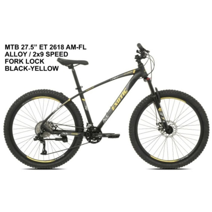Sepeda Gunung MTB 27.5" Pacific Exotic 2618 AM Alloy 2x9sp