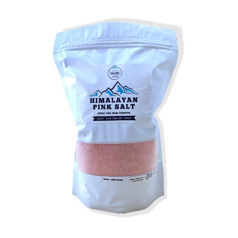 Garam Himalaya Pink Salt Organic//Original Premium Asli 1kg NON GMO