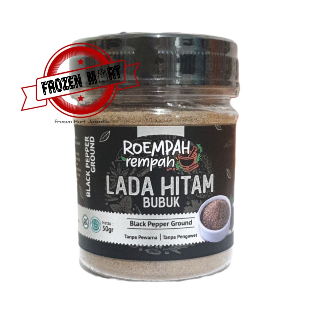 ROEMPAH REMPAH Lada Hitam Bubuk / Merica / Black Pepper Ground 50Gr