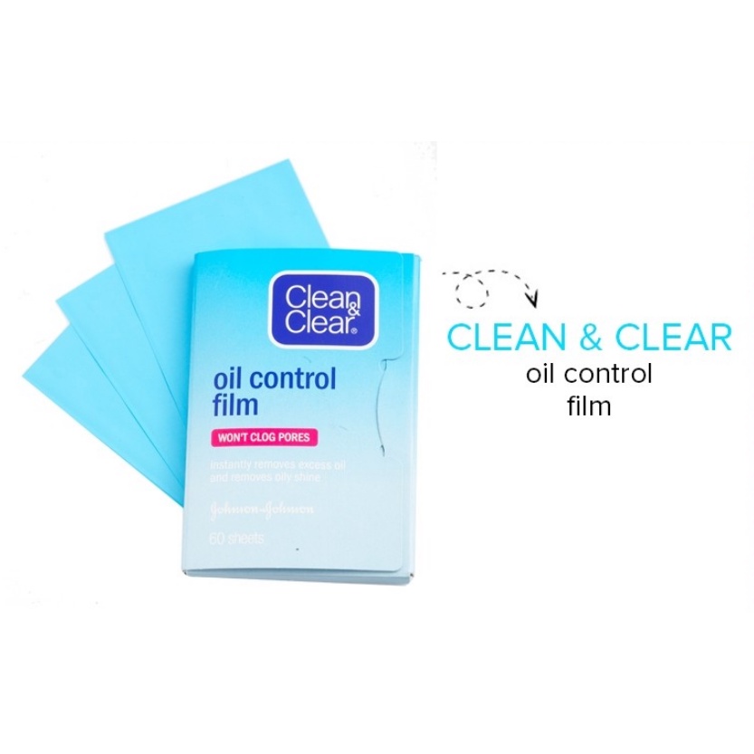 Clean and clear kertas minyak oil Control film 60lembar Clear &amp; Clear CC C&amp;C