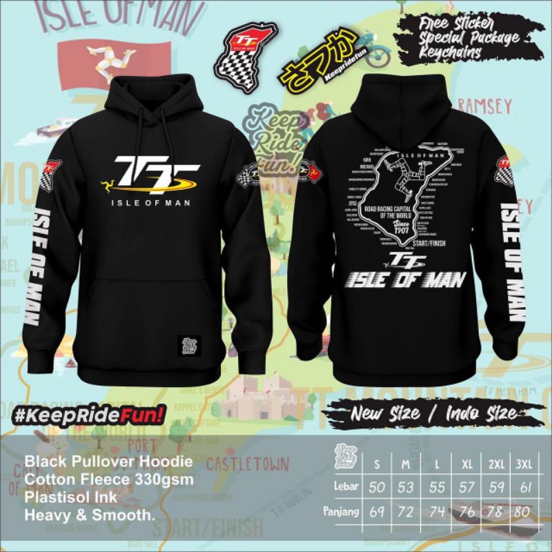 HOODIE TT IOM by KEEP RIDE FUN