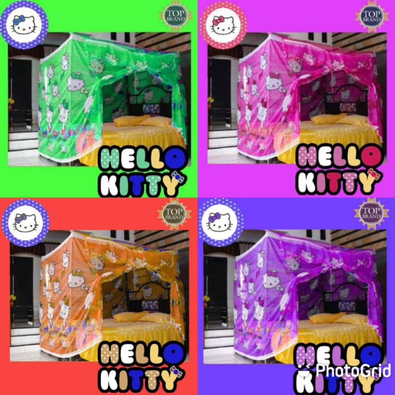 KELAMBU TIDUR KOTAK KARAKTER KELAMBU PERSEGI 180x200 / KELAMBU TIDUR POLOS JUMBO 200x200