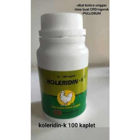 koleridin k 100 kaplet-obat  ayam kolera medion