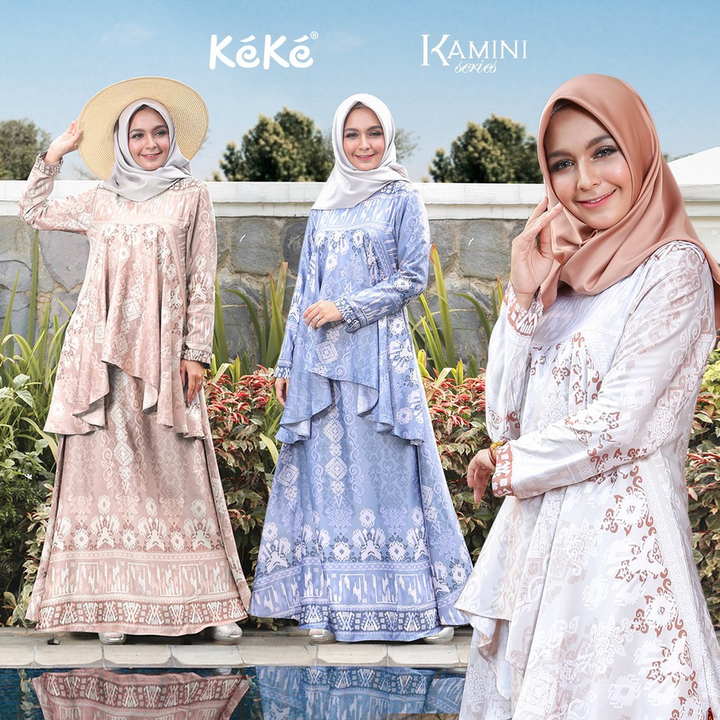 Busana_Keke ~ Gamis Kamini Series GD SILK 20 02 By Keke