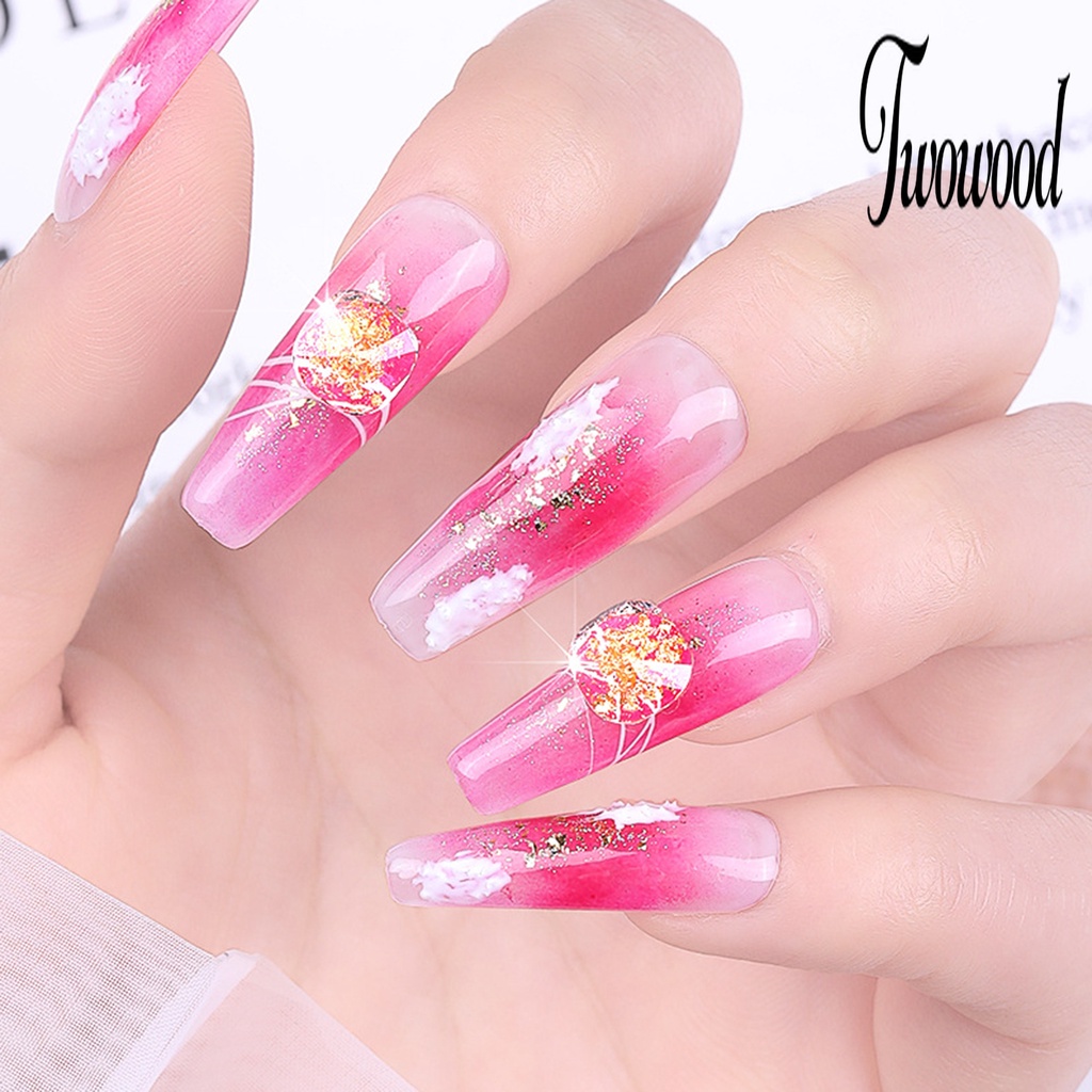 50 Pcs Ornamen 3D Bahan Resin Tahan Air Untuk Dekorasi Nail Art