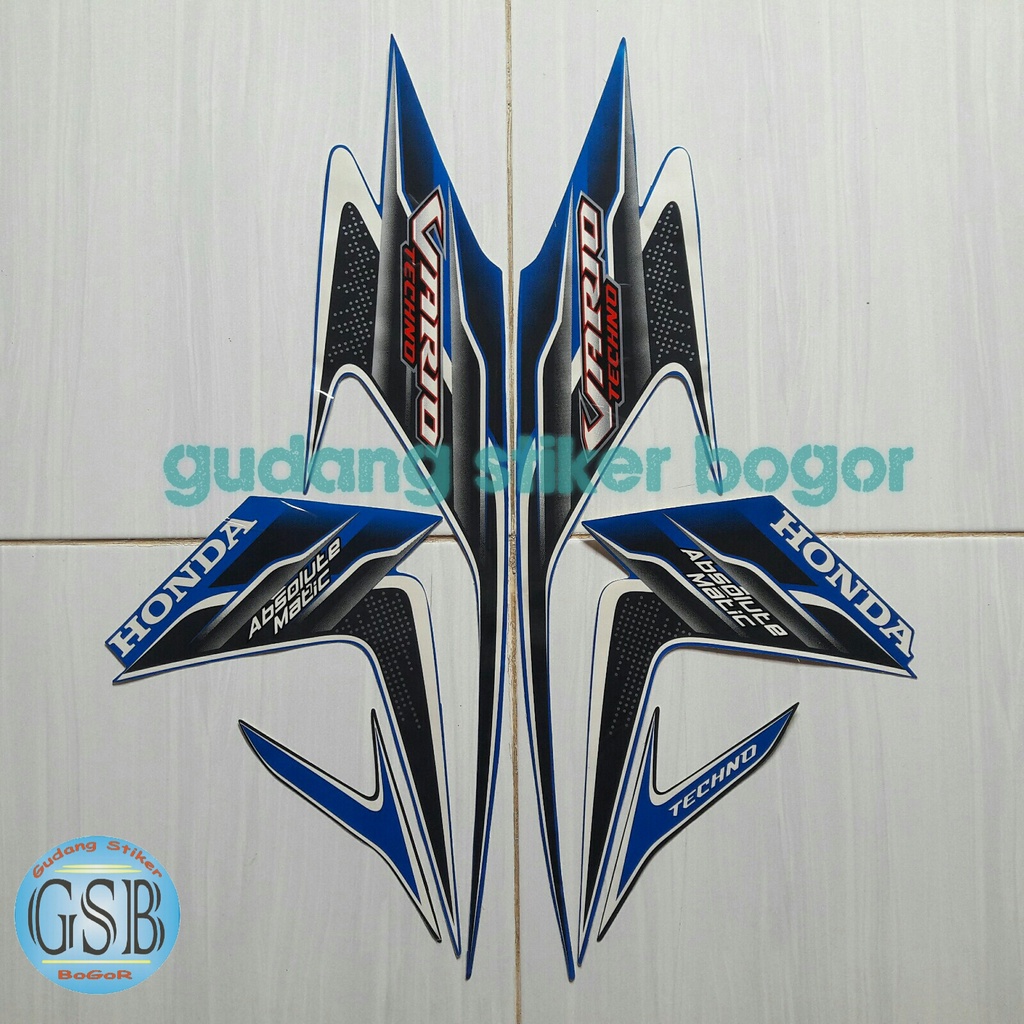 striping stiker motor honda vario techno 110 2010 biru