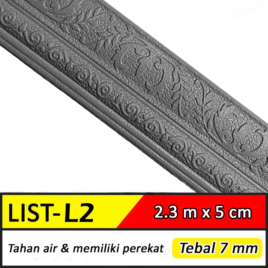 Wall Border List / Wallborder Foam 3D /Walpaper List Foam Stiker Dinding / List dinding 3D 2.3 Meter-LIST L2