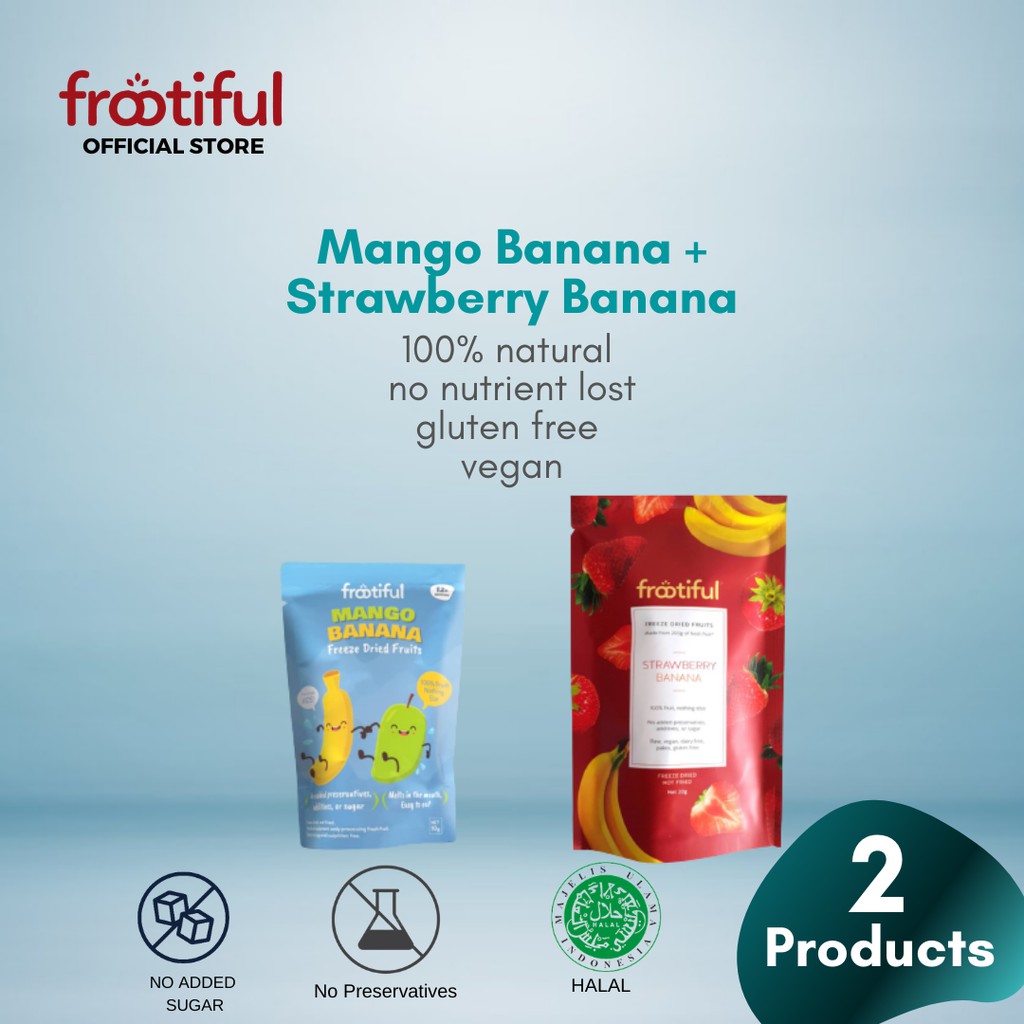 

Paket 1 Frootiful Mango Banana Kids And 1 Frootiful Strawberry Banana