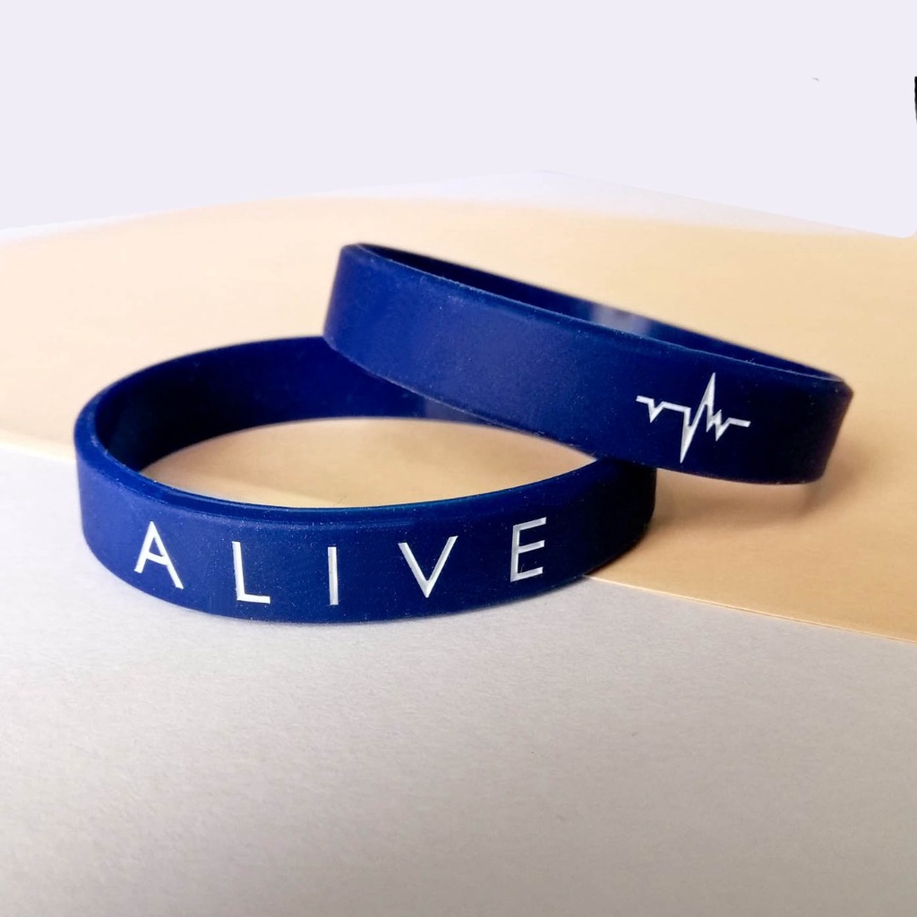 Alive Gelang Pria Bracelet BISA BAYAR DITEMPAT NAVY ALIVE