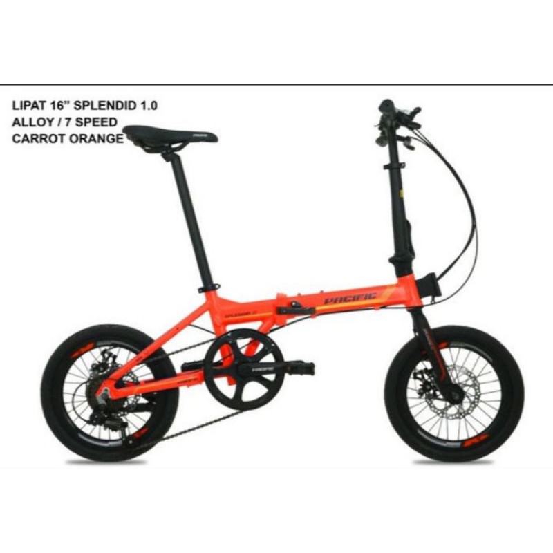 sepeda pacific splendid 1.0 16 inch orange