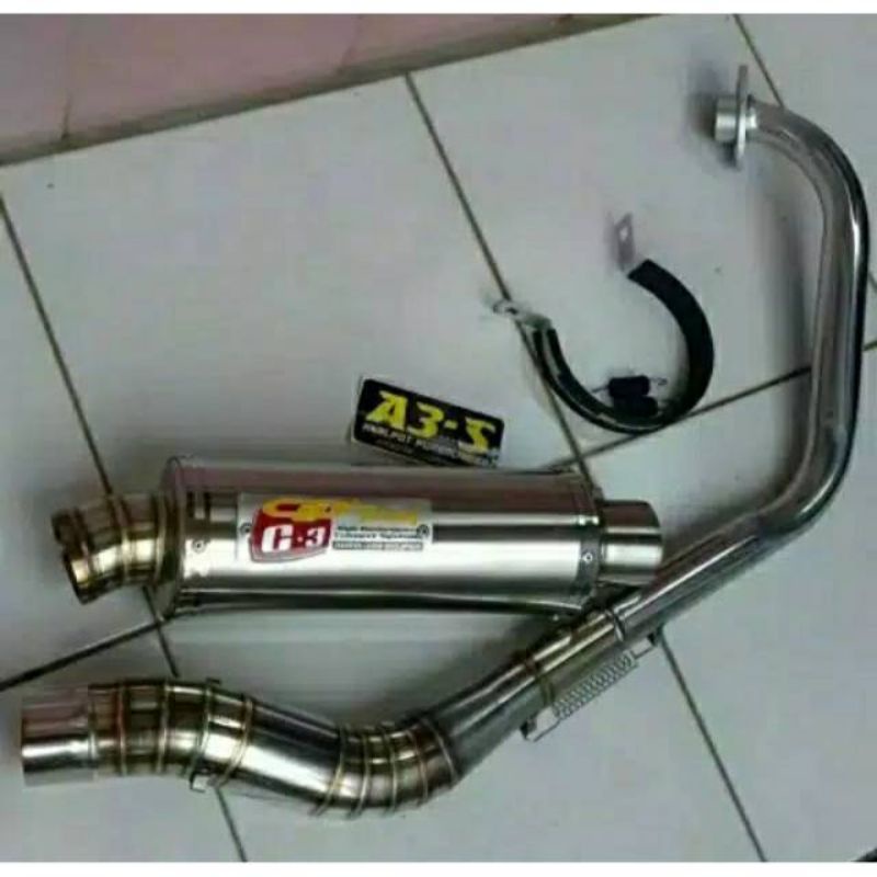 knalpot cld c3 buat satria fu vixion mx new dan old cb 150r mx king sonic verza minerva bison