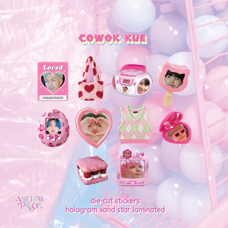 

Bangtan Sticker Die Cut Set Cowo Kue Mamba Bumi