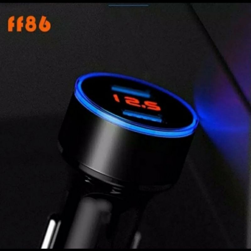 Charger Hp dual USB dan Volmeter untuk Yamaha Nmax Xmax Lexi Aerox Pcx Fazzio Vario