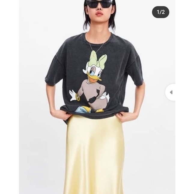 Tshirt Zara Kaos cewe Zara x Disney