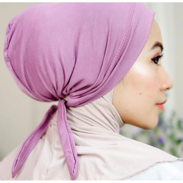 (PROMO) Inner Basic Turki kaos / Ciput Tali / Daleman HIjab / Ciput Polos Tali premium