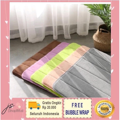 ANTI SLIP KESET KAKI MOTIF GARIS 60CM X 40CM/ KESET  KAMAR MANDI