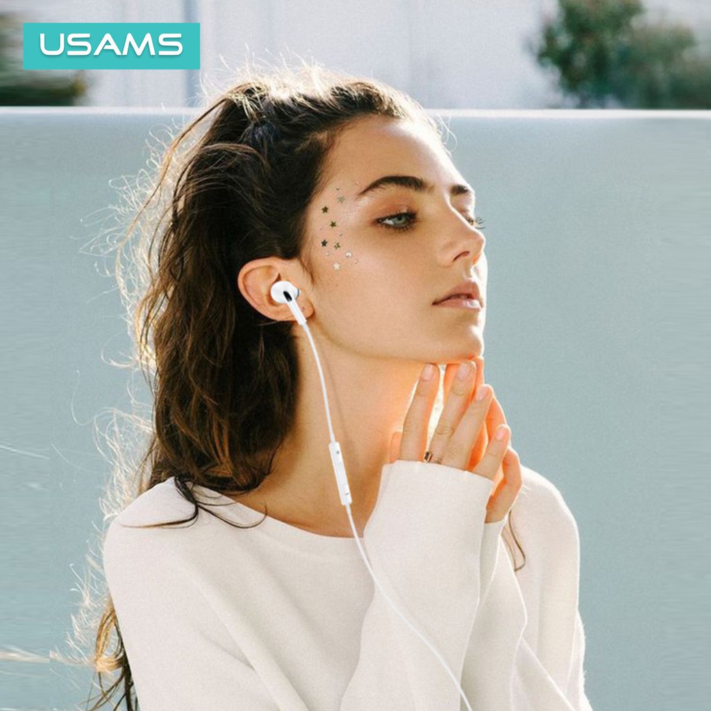 USAMS EP41 Headset Earphone With Mic Jack Audio 3.5mm