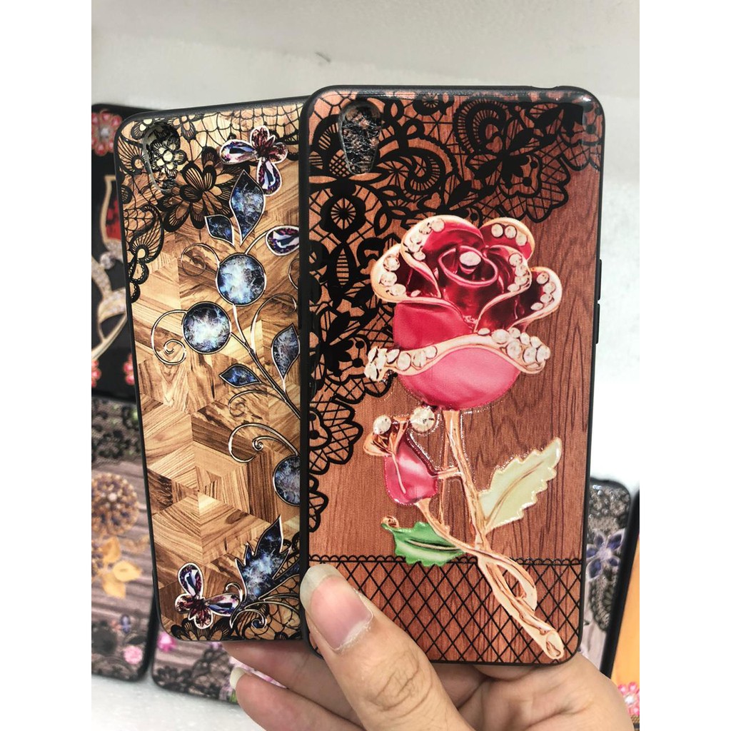 HARDCASE FUZE FLOWER BATIK FOR REALME OPPO F9 A5S A1K REALME 5I C3 DLL