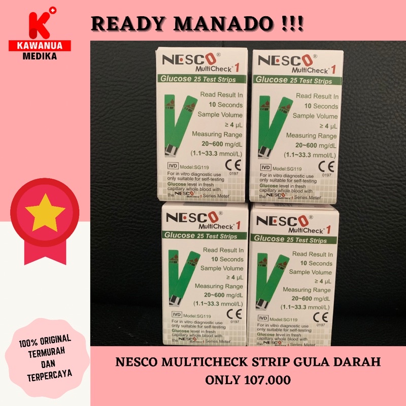 NESCO MULTICHECK STRIP GULA-NESCO MULTICHECK STRIP KOLESTEROL