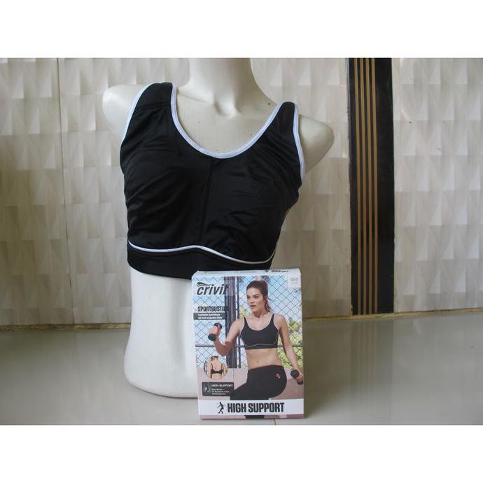 CRIVIT SPORT BRA BLK 139 SIZE 38D 40CD 42DE - 40