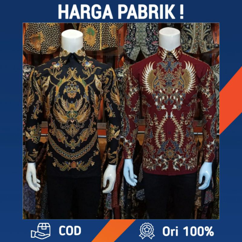 KEMEJA BATIK PREMIUM ALISAN M L XL XXL - KOPERASI BATIK BQJ001/JV0