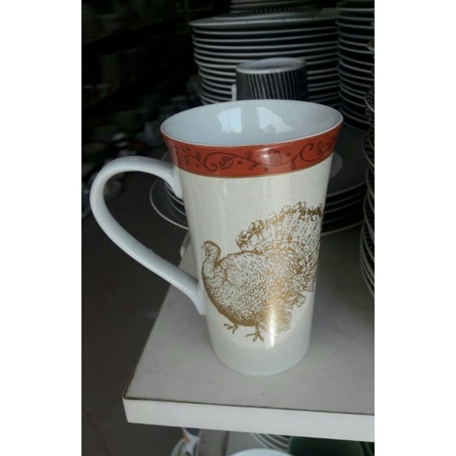Mug Keramik Tinggi Jumbo Kalkun