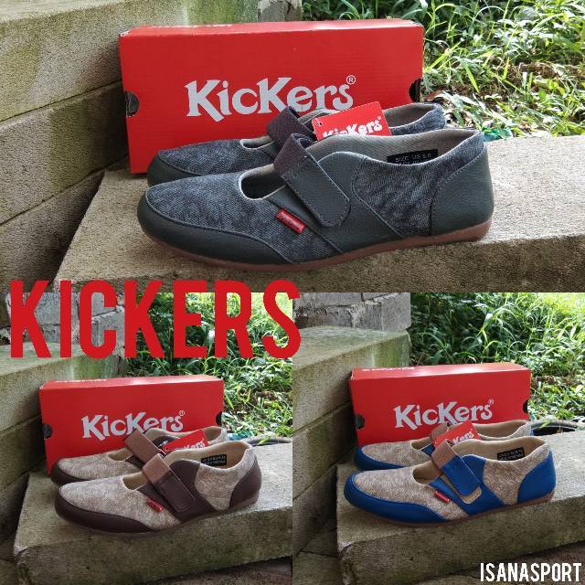  Kickers  Kickers  cewek original  Sepatu  Kickers  slop 