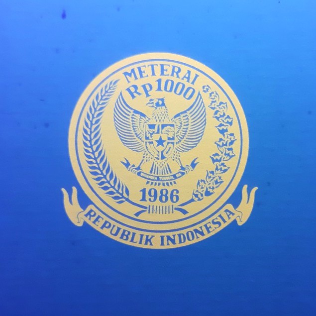 

Kertas Segel Tahun 1986 Double