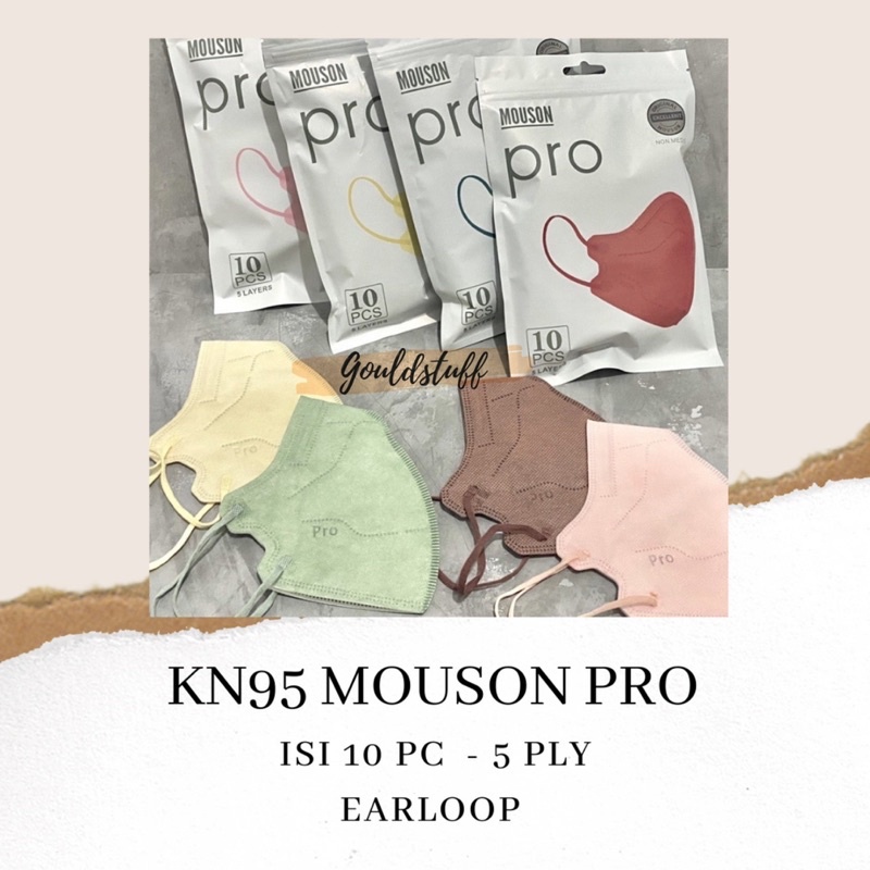 MOUSON PRO ISI 10PC / MOUSON KN95 PRO / MOUSON PRO KN95 / MASKER KN95 PRO PREMIUM HIGH QUALITY